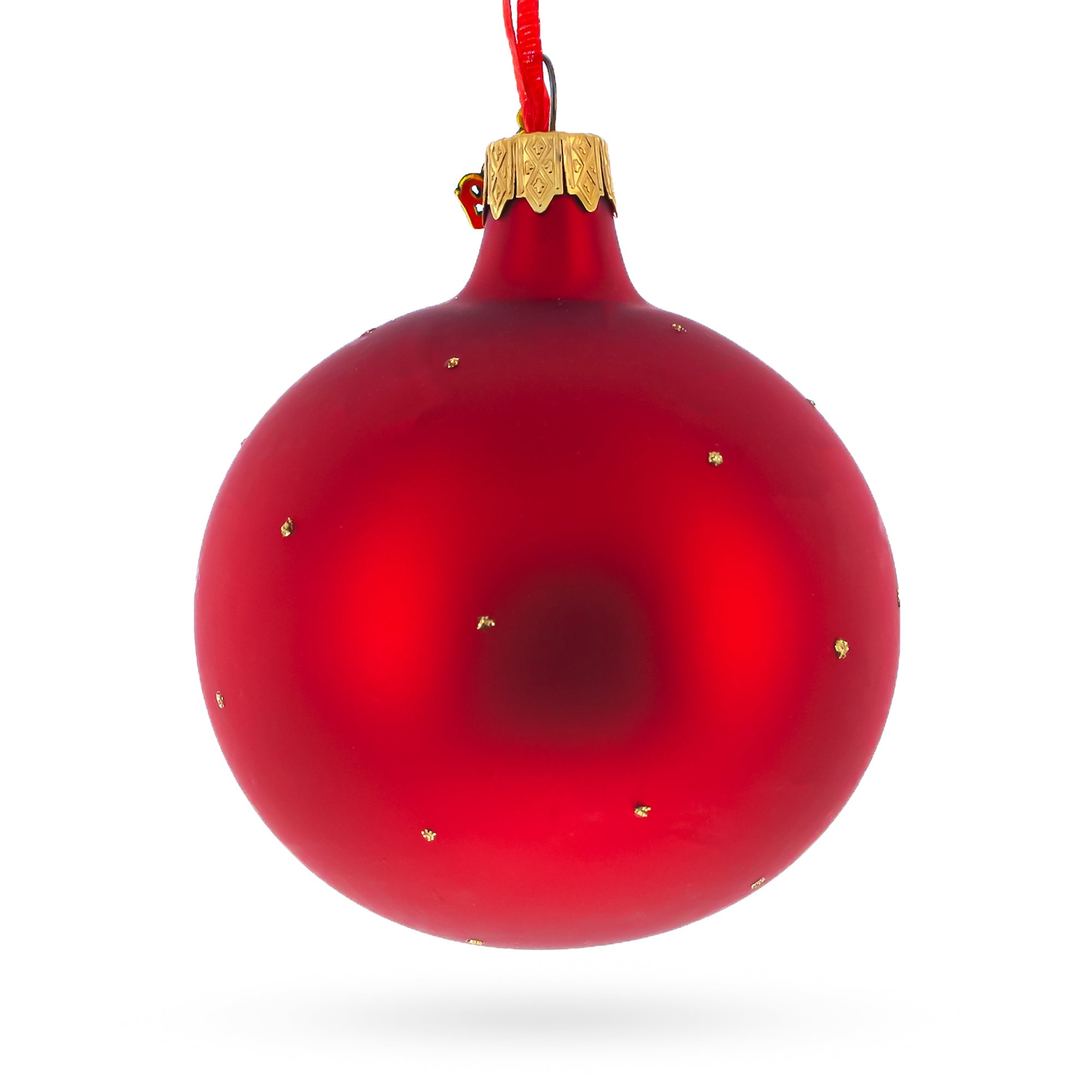 Gold Bars and Coins Glass Ball Christmas Ornament 3.25 Inches