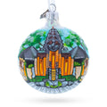 Sacred Monkey Forest Sanctuary, Bali, Indonesia Glass Ball Christmas Ornament 3.25 Inches