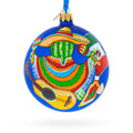 Mexico Glass Ball Christmas Ornament 4 Inches
