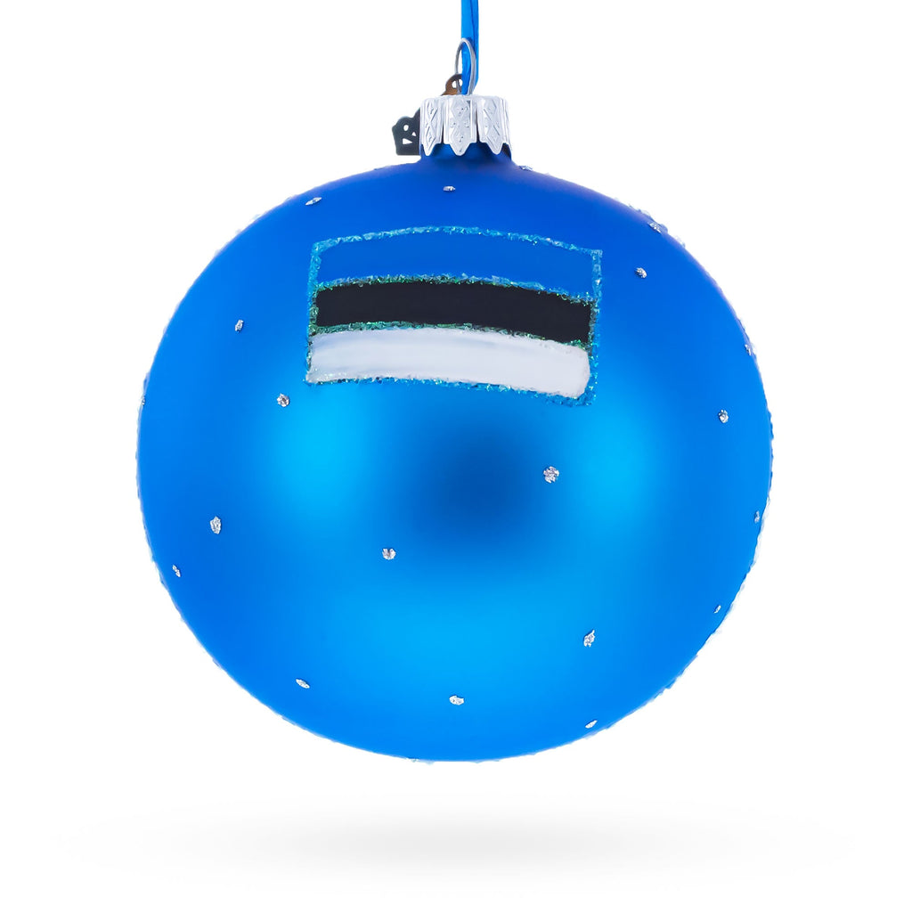 Old Town, Tallin, Estonia Glass Ball Christmas Ornament 4 Inches