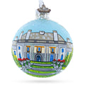 Nemours Estate, Wilmington, Delaware Glass Ball Christmas Ornament 3.25 Inches