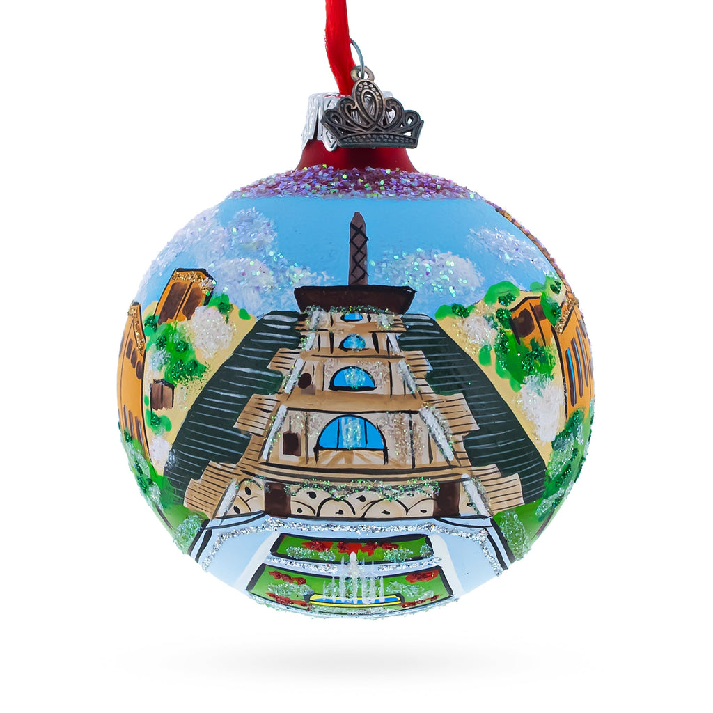 Cascade Monument Ornament Yerevan, Armenia Glass Ball Christmas Ornament 3.25 Inches