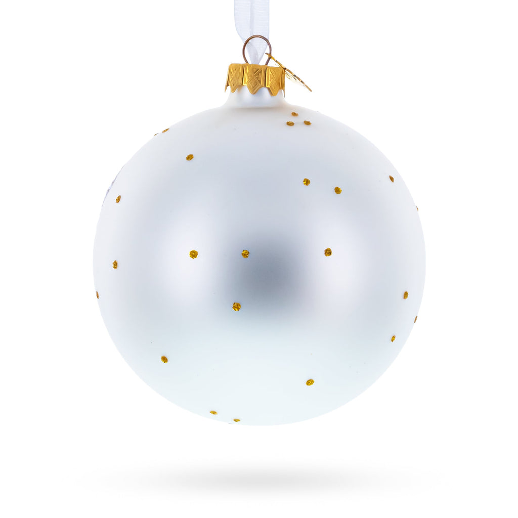 Belgium Landmarks and Symbols Glass Ball Christmas Ornament 4 Inches