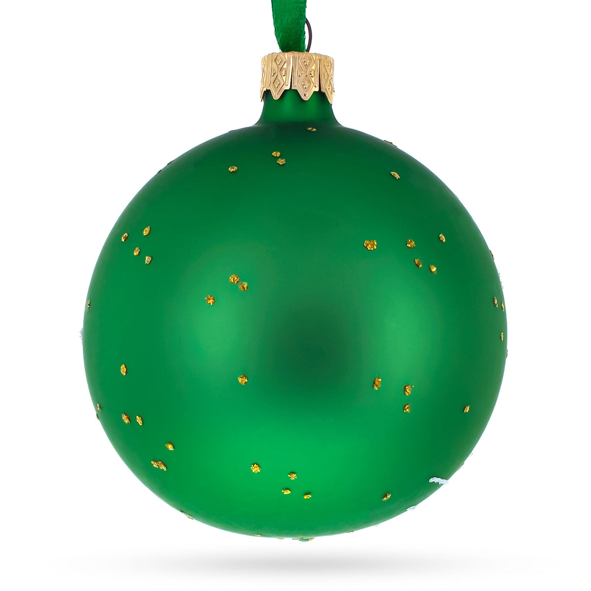 American Football Glass Christmas Ornament 3.25 Inches
