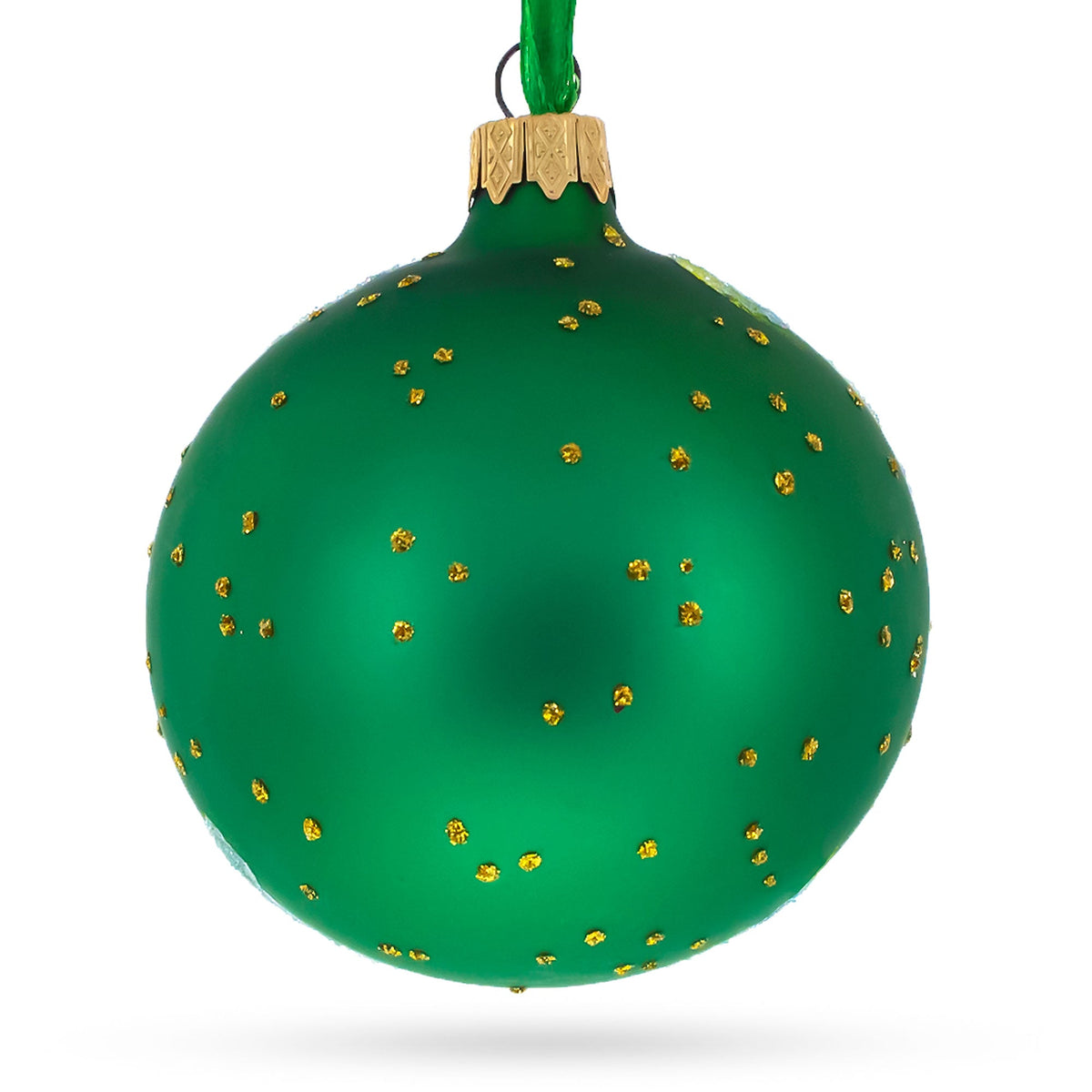 Hiking & Camping Glass Ball Christmas Ornament 3.25 Inches