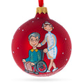 Caregiver Glass Ball Christmas Ornament 3.25 Inches