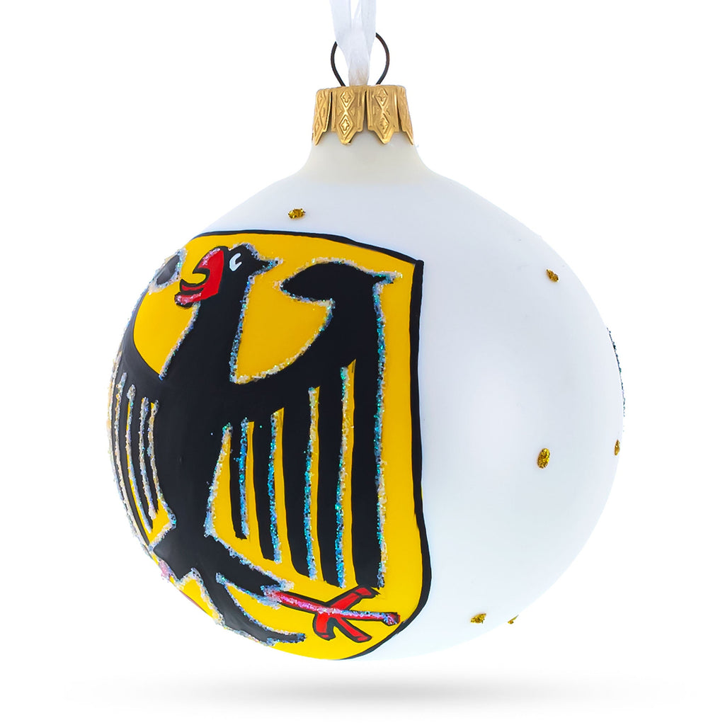 Germany Coat of Arms Glass Ball Christmas Ornament 3.25 Inches