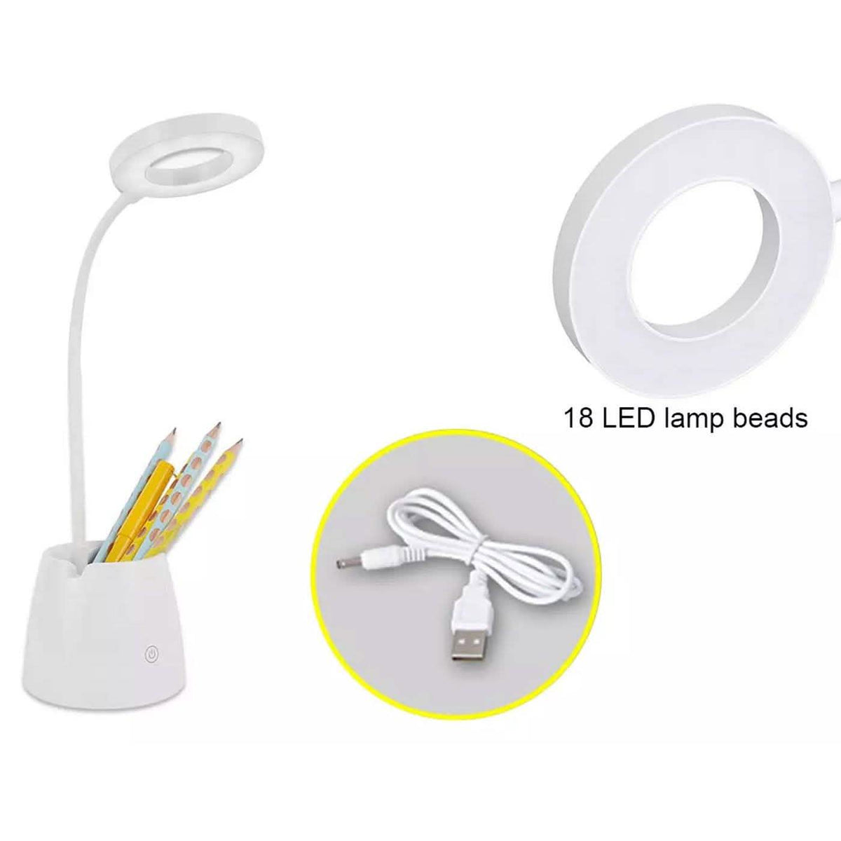 LED Desk Lamp 3 Color Modes Eye-Caring Table Lamp