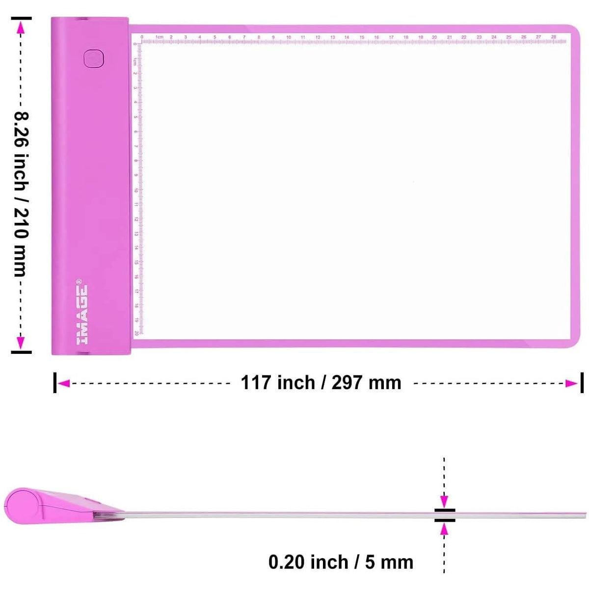 Light-up Tracing Pad Pink Coloring Drawing Art Gift Toy