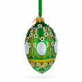1908 Alexander Palace Royal on Green Egg Glass Ornament 4 Inches