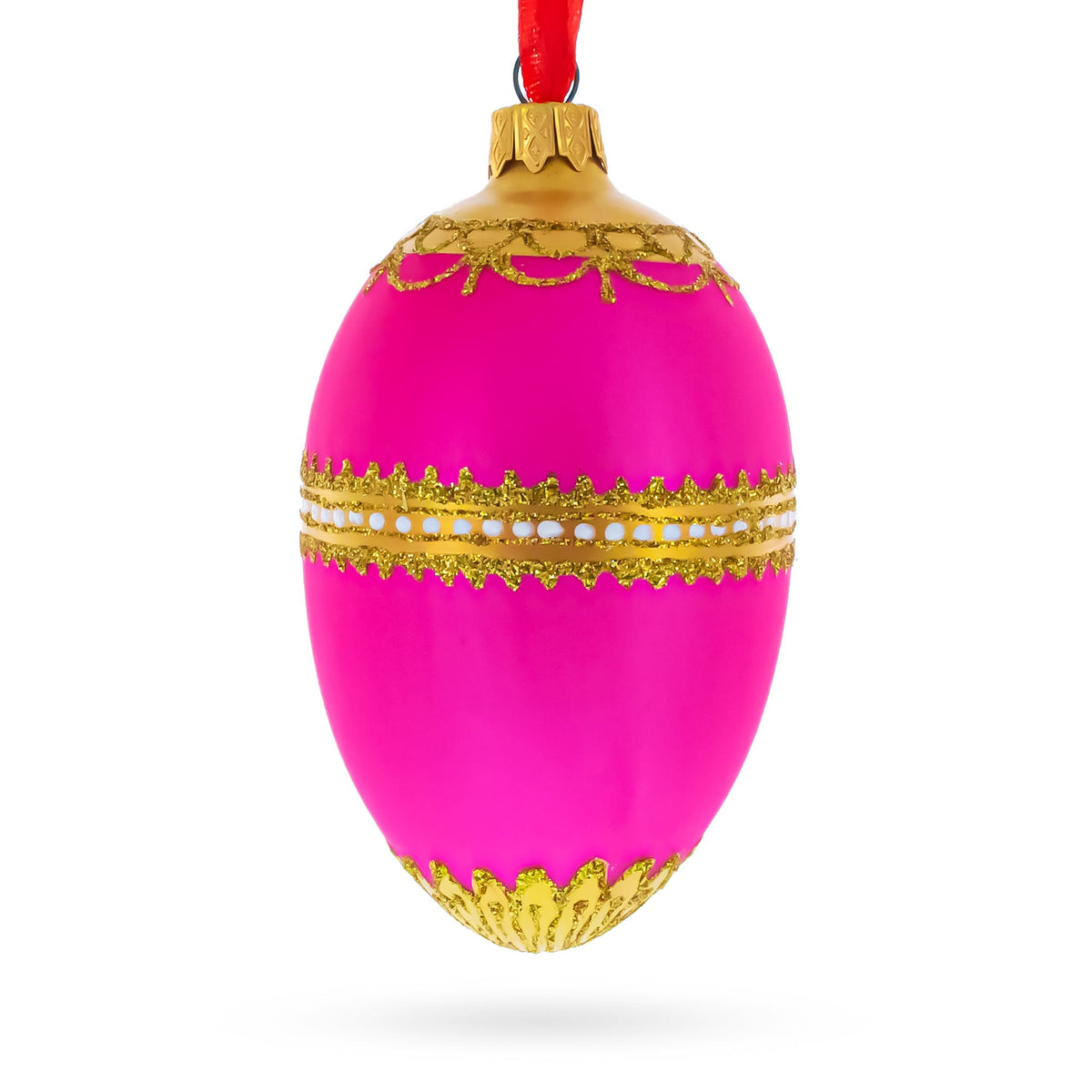 1902 Rothschild Royal Egg Glass Ornament 4 Inches