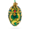 1891 Memory of Azov Royal Glass Egg Ornament 4 Inches