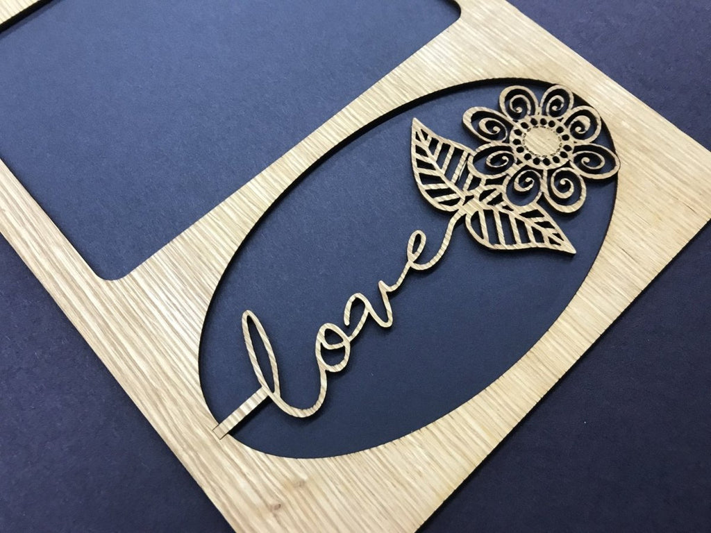 Love Flower Picture Frame
