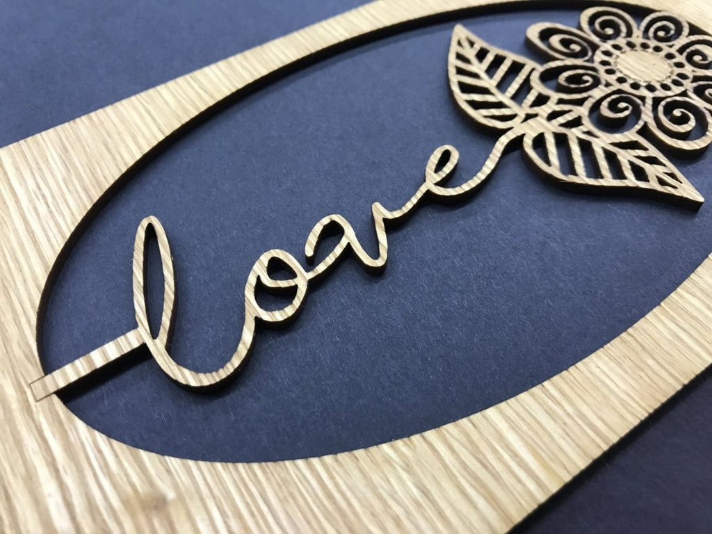 Love Flower Picture Frame