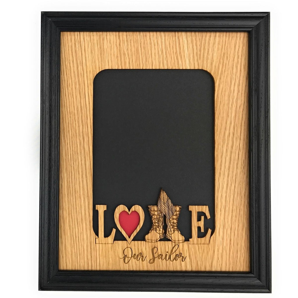 Love My Sailor Picture Frame - Navy