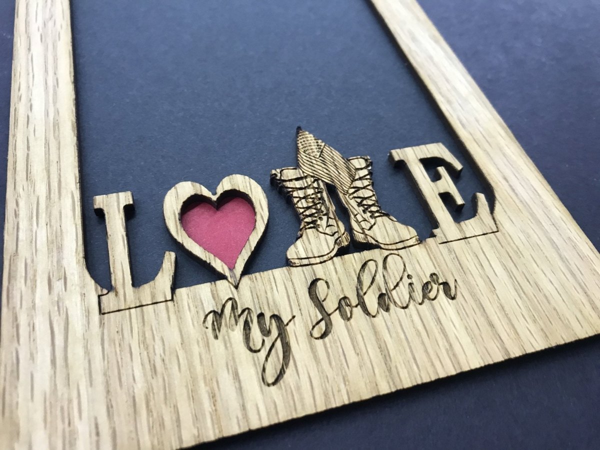 Love My Soldier Picture Frame - Army