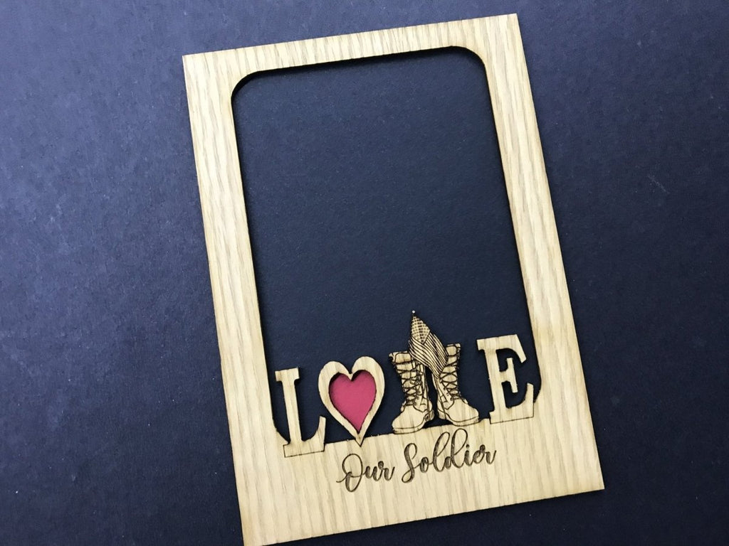 Love My Soldier Picture Frame - Army