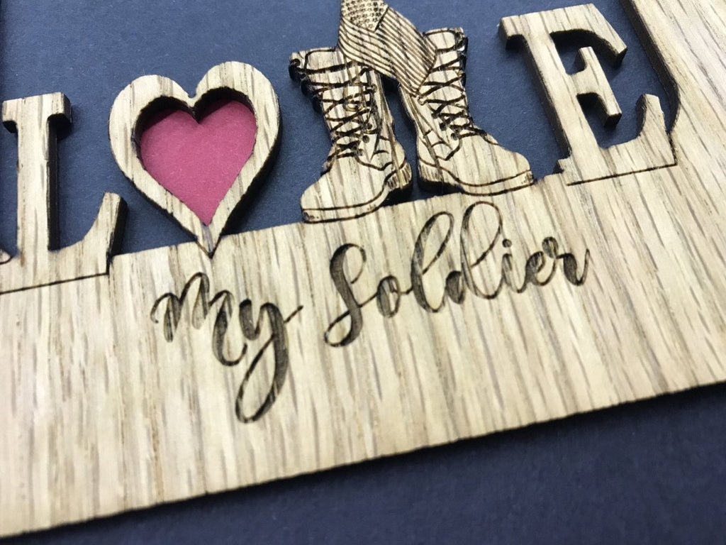 Love My Soldier Picture Frame - Army