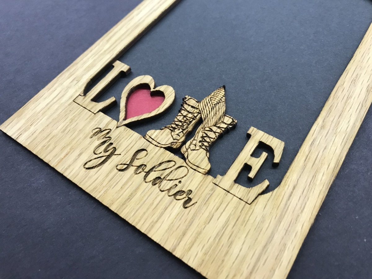 Love My Soldier Picture Frame - Army