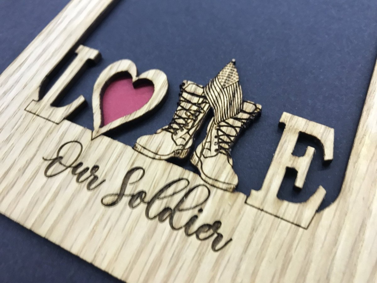 Love My Soldier Picture Frame - Army