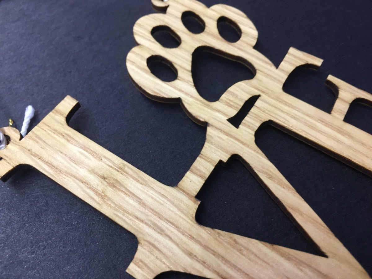 Love Paw Print Ornament
