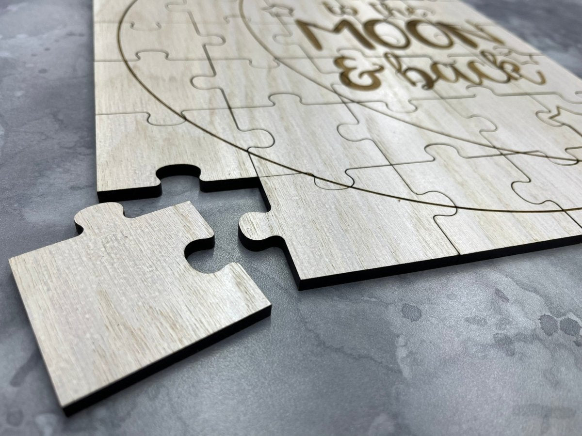 Love You to the Moon and Back Baby Shower Guestbook Puzzle