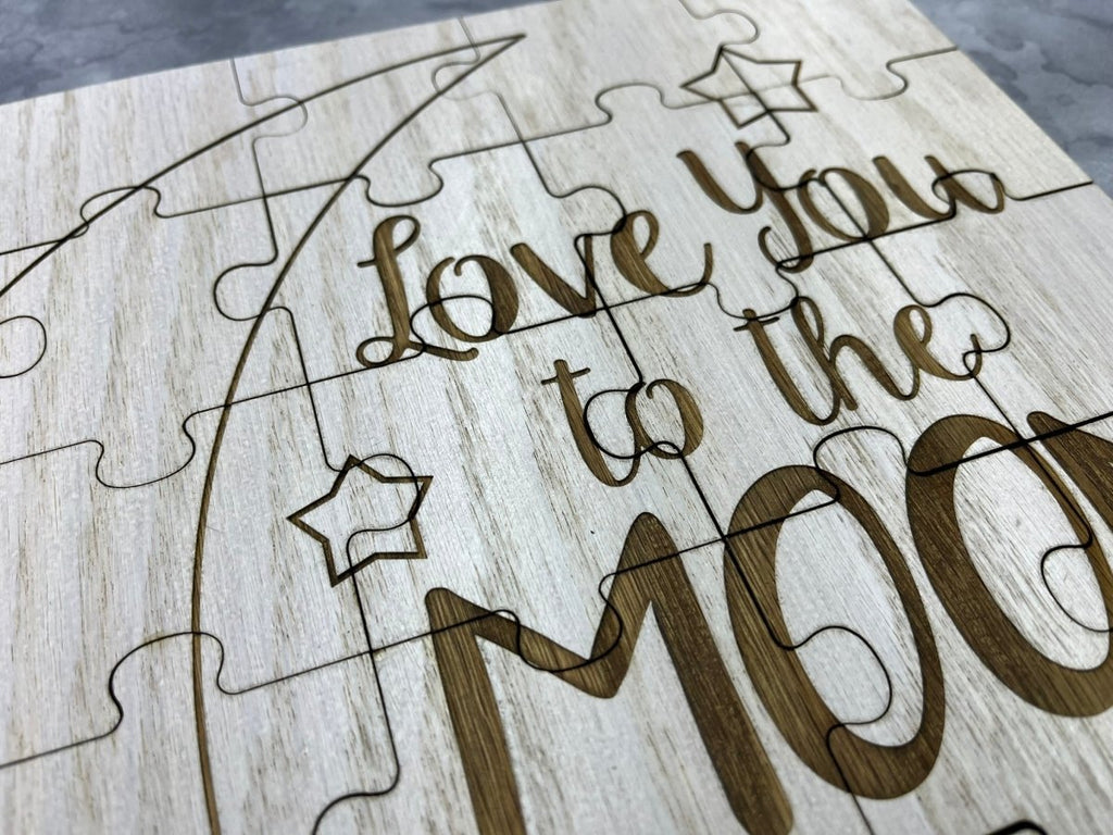 Love You to the Moon and Back Baby Shower Guestbook Puzzle