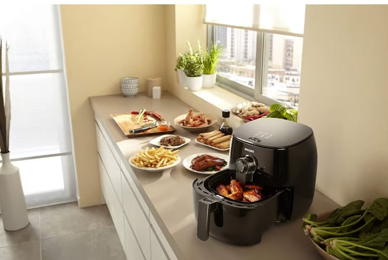 Philips Viva Collection TurboStar Airfryer, Black (HD9621/96) (Refurbished)