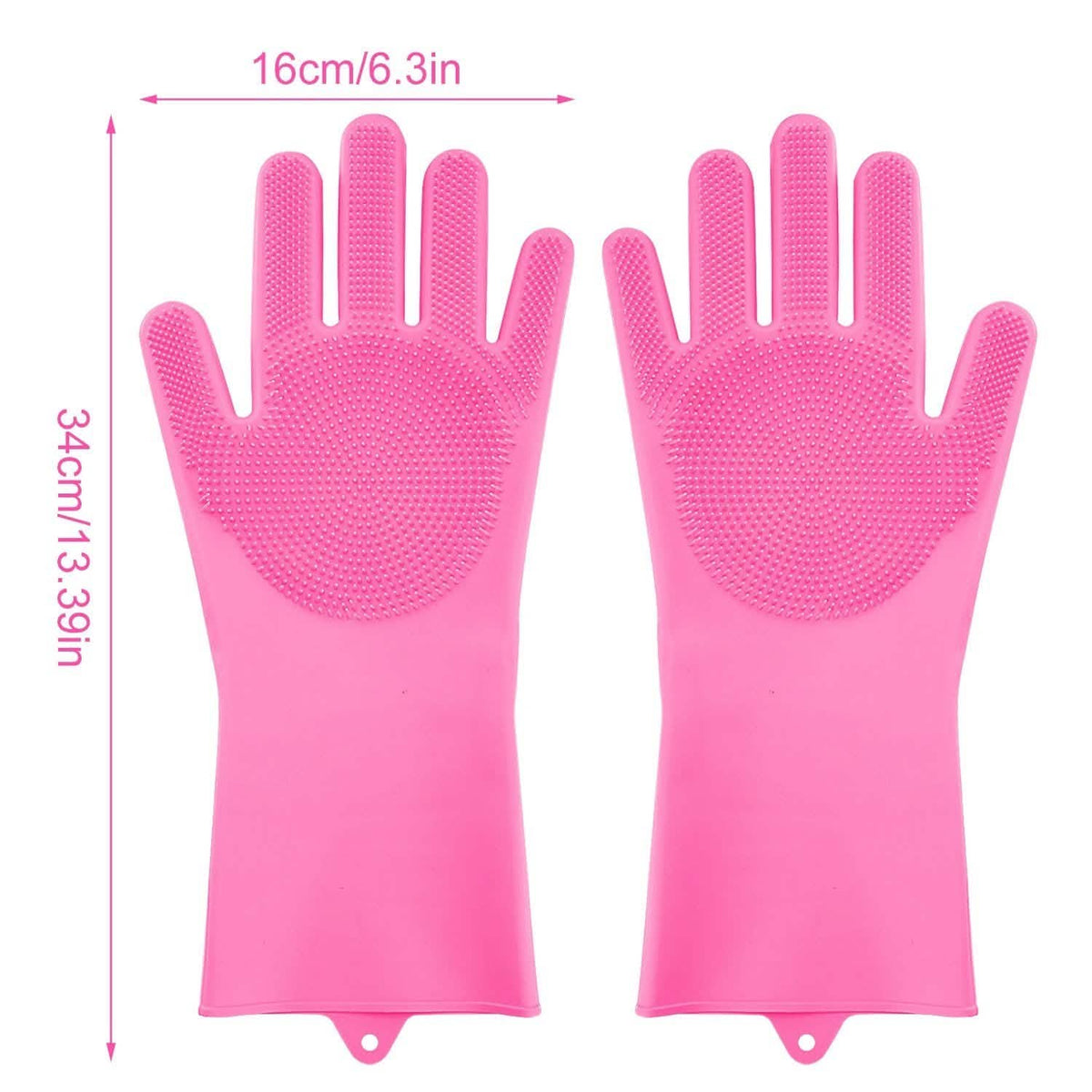 Magic Silicone Brush Dishwashing Gloves