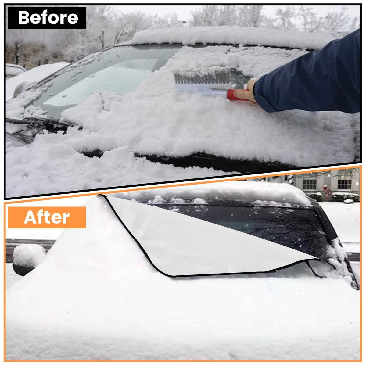 Magnetic Car Windshield Cover Front Rear Protector Fit for All Cars
