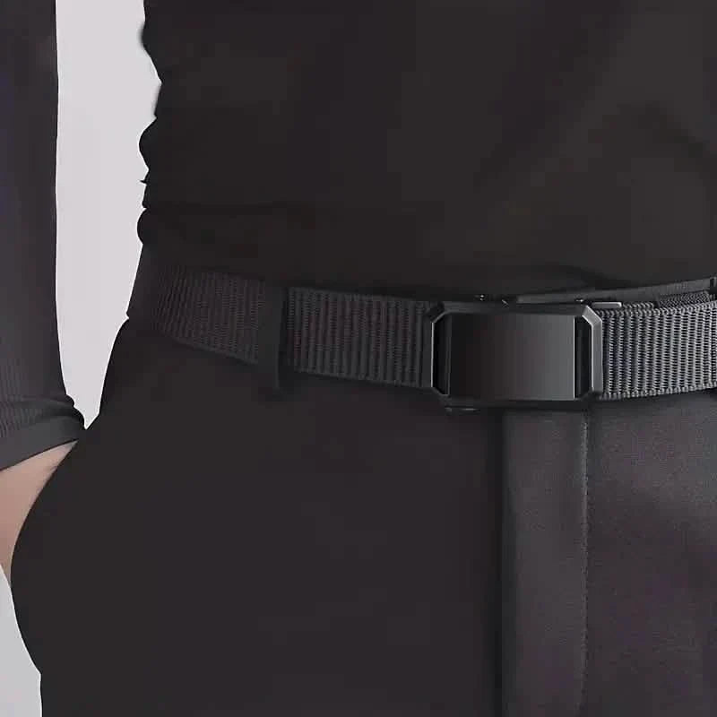 Men's Stylish Canvas Belt with Automatic Buckle