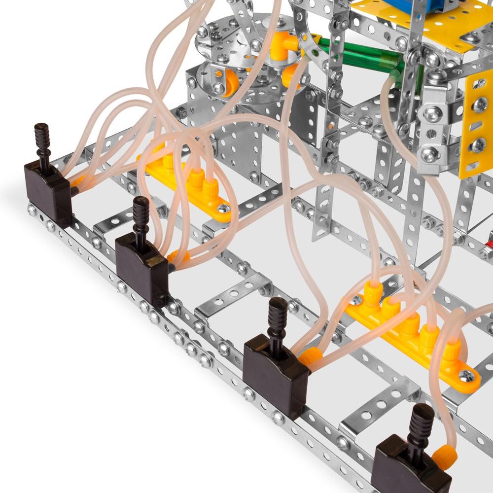 Functioning Crane Claw with Air Pressure Construction Model Kit (907 Pieces)