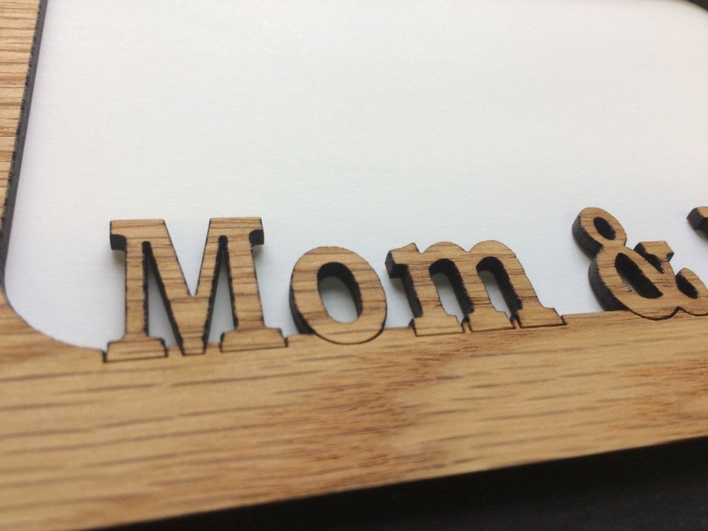 Mom And Dad Picture Frame - 5x7 Frame Hold 4x6 Photo