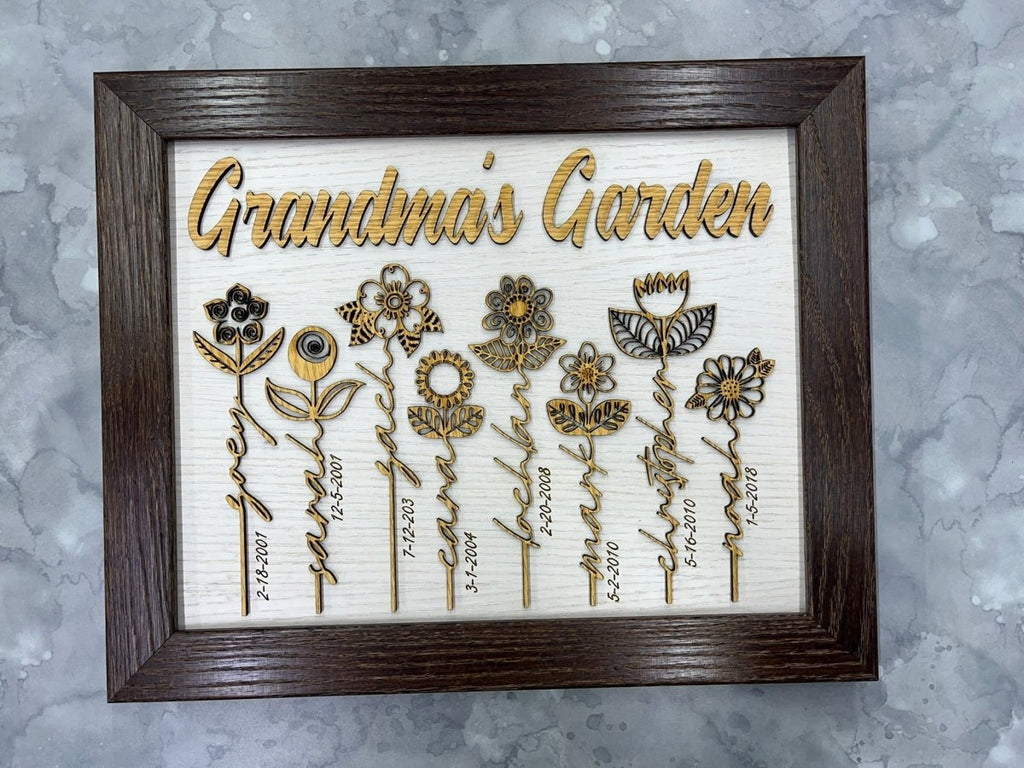Mom's Garden Personalized Sign