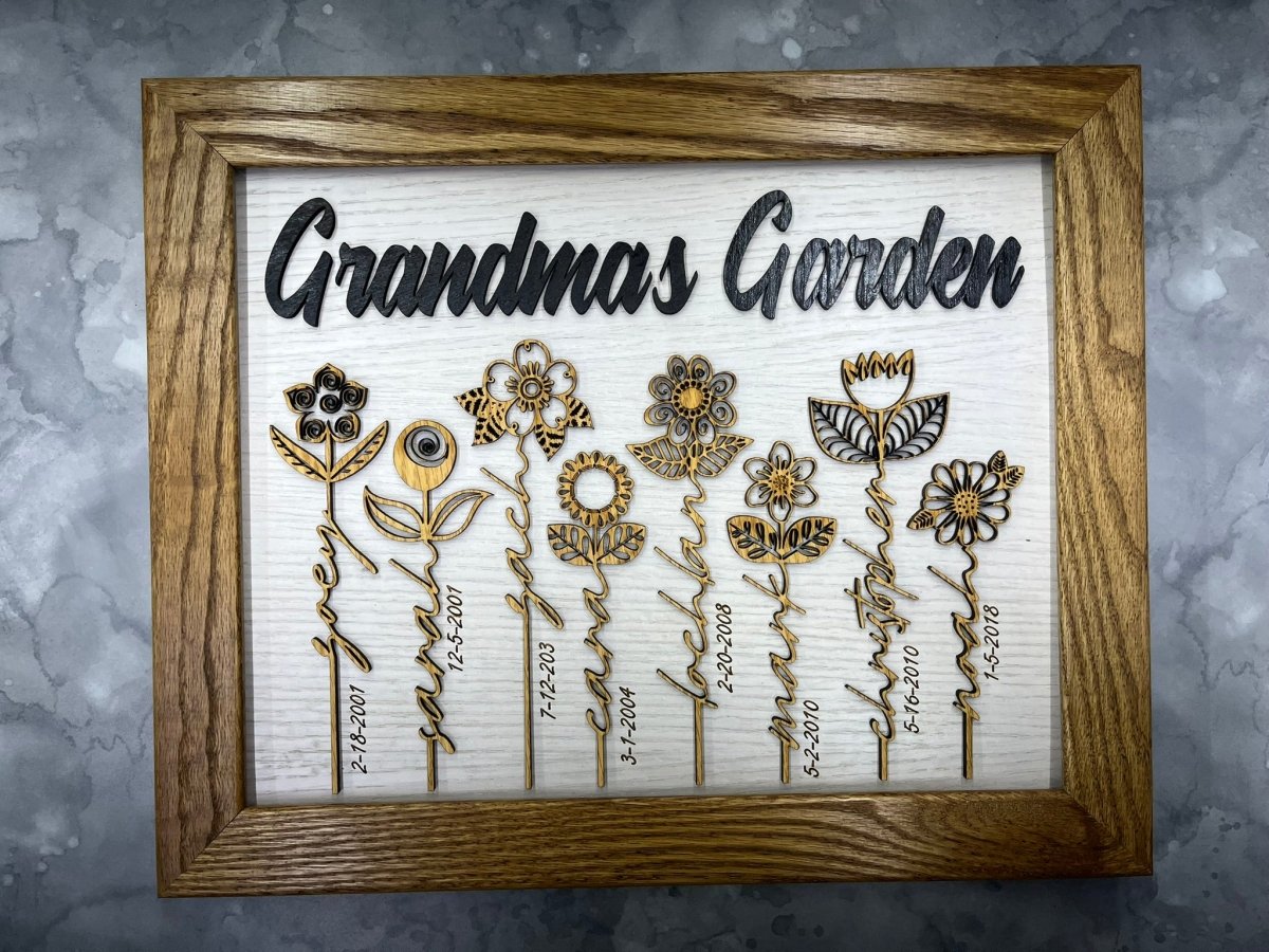 Mom's Garden Personalized Sign