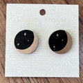 Moon & Star Stud Earrings