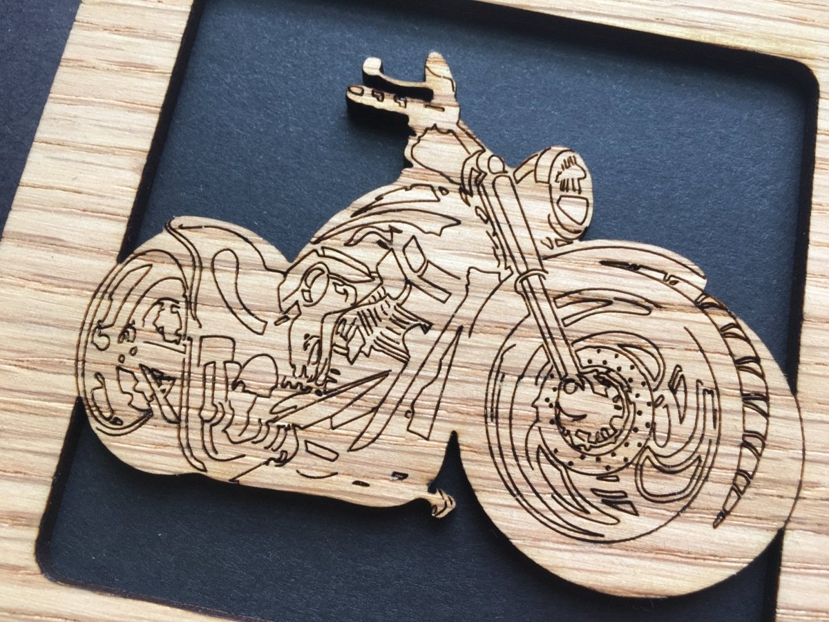 Motorcycle Picture Frame - 5x7 Frame Hold 3x4 Photo