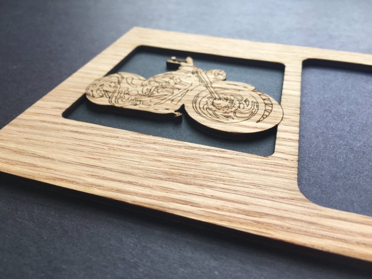 Motorcycle Picture Frame - 5x7 Frame Hold 3x4 Photo