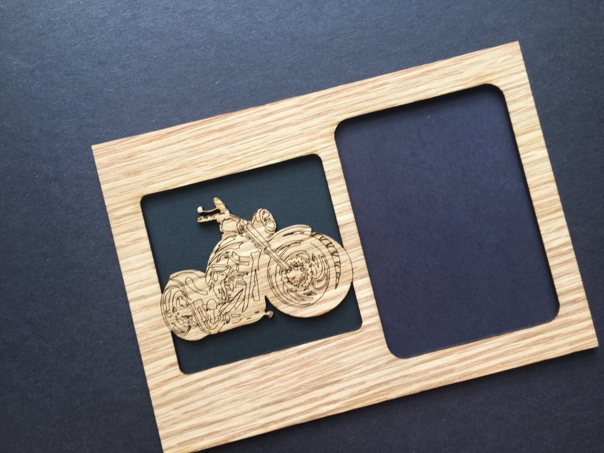 Motorcycle Picture Frame - 5x7 Frame Hold 3x4 Photo
