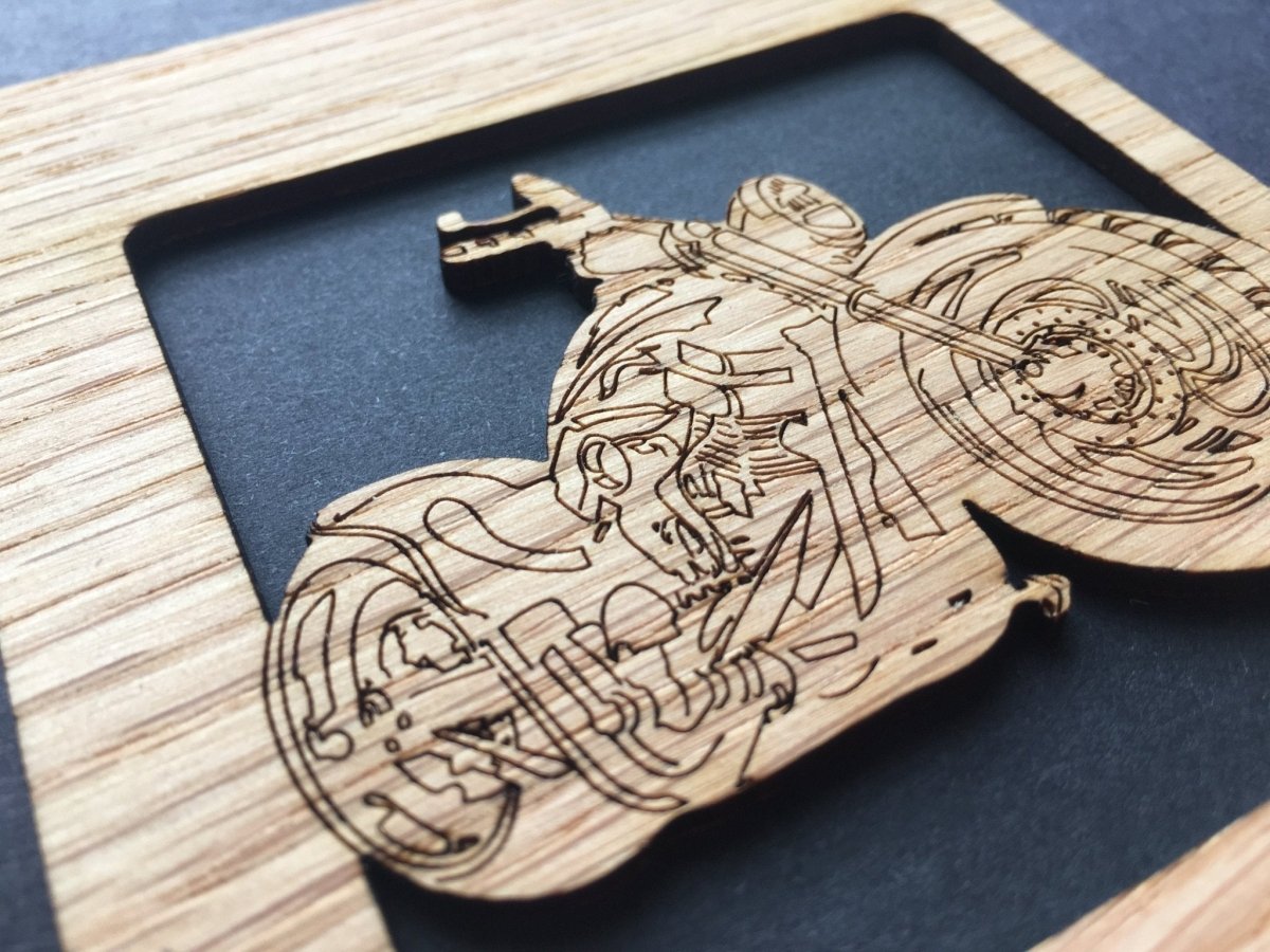 Motorcycle Picture Frame - 5x7 Frame Hold 3x4 Photo