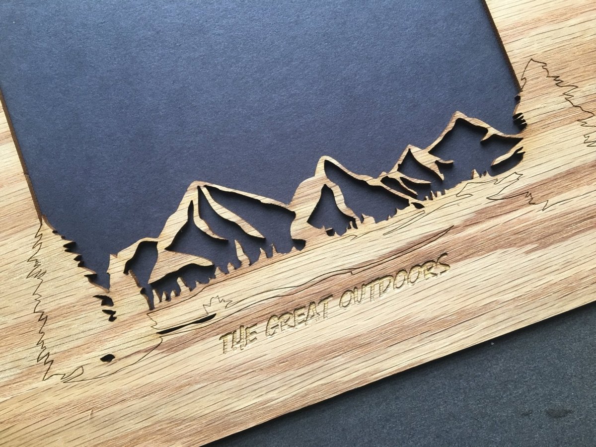 Mountain Skyline Picture Frame - 8x10 Frame Hold 5x7 Photo