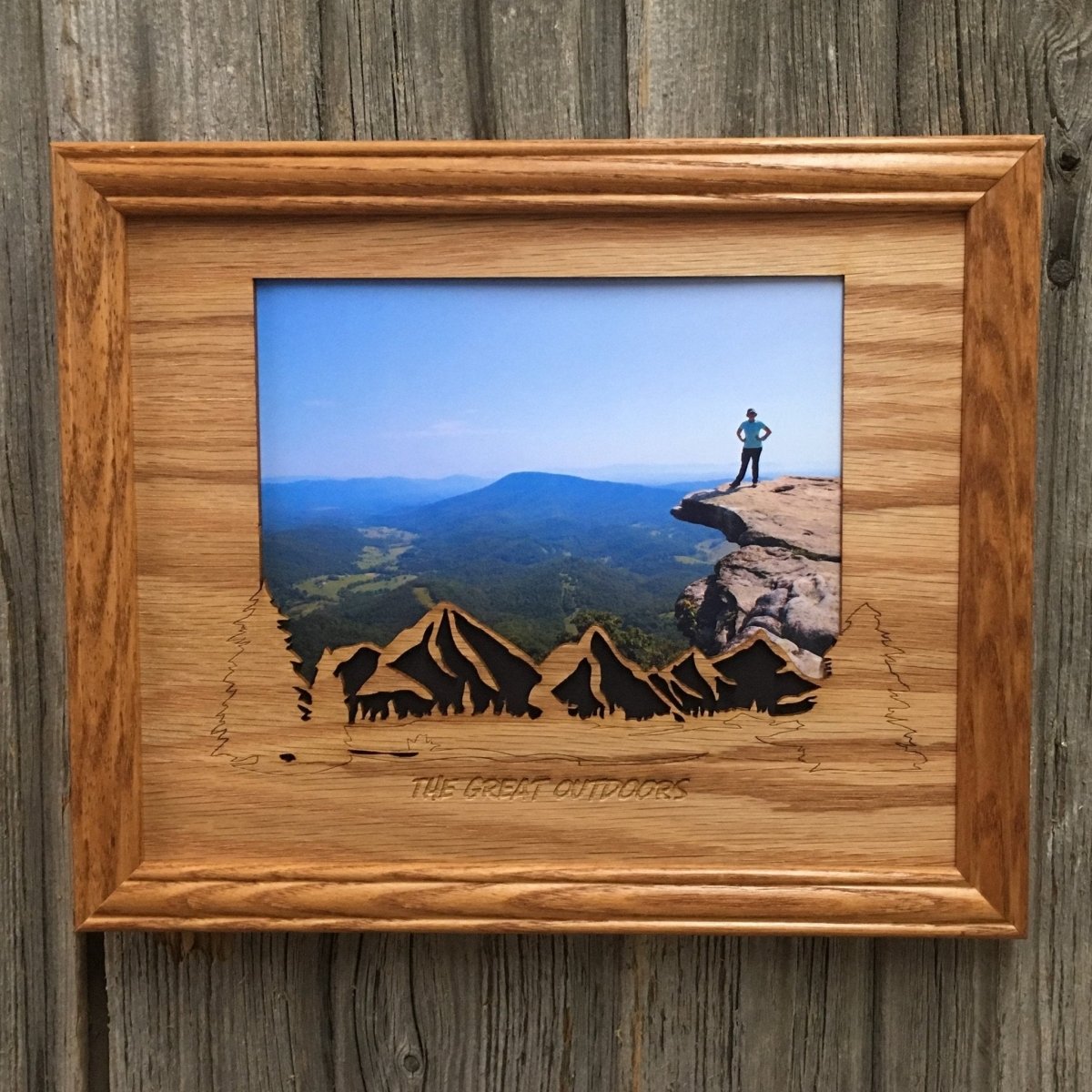 Mountain Skyline Picture Frame - 8x10 Frame Hold 5x7 Photo