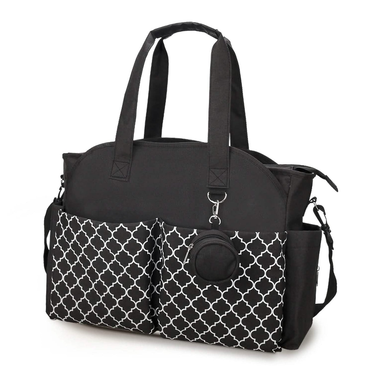 Multifunctional Diaper Changing Tote Bag with Adjustable Messenger Strap