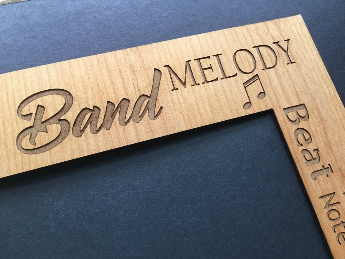 Music Picture Frame Alder Wood - 11x14 Frame Holds 8x10 Photo