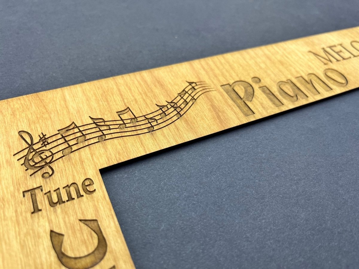 Music Picture Frame Alder Wood - 11x14 Frame Holds 8x10 Photo