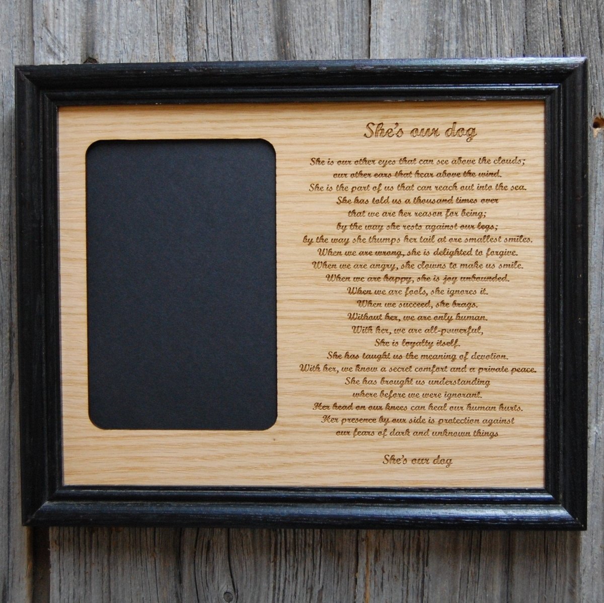 My Dog Picture Frame - 8x10 Frame Hold 5x7 Photo