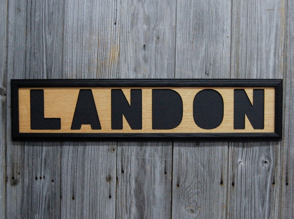 Name Picture Frame - 6"x32" Holds 4x6 Pictures