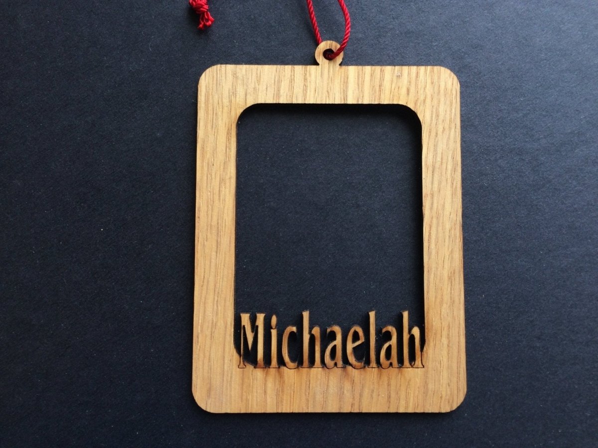 Name Picture Frame Ornament