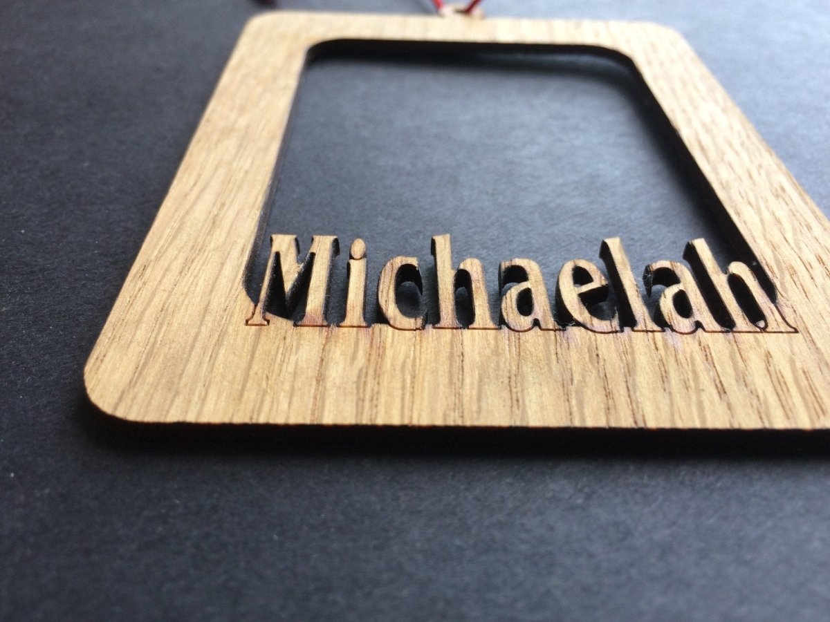 Name Picture Frame Ornament