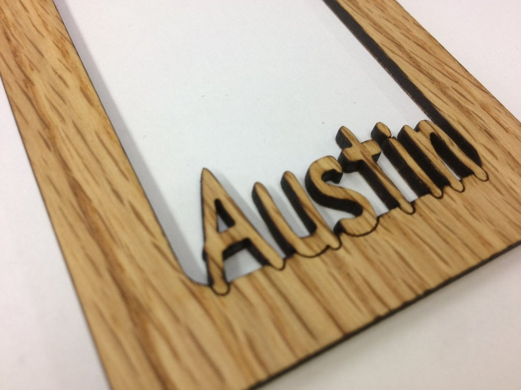 Name Picture Frame Refrigerator Magnet - Holds a 2x3 Photo